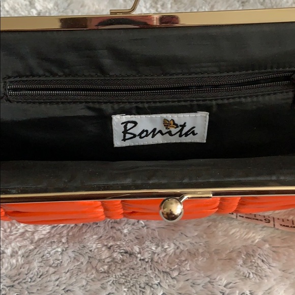 Bonita Orange Clutch - Picture 4 of 8